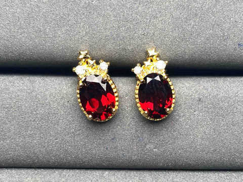 A5904 Garnet Earrings