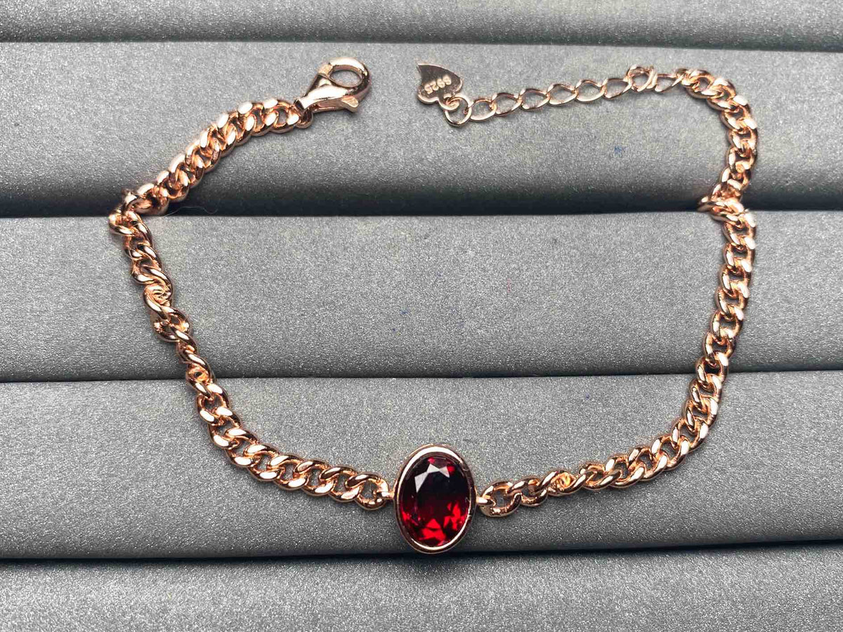 A5932 Garnet Bracelet