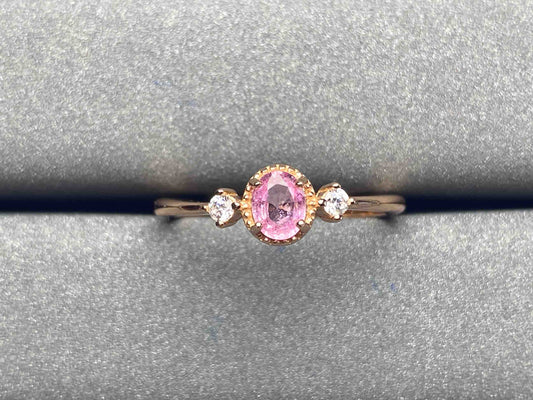 A601 Pink Sapphire Ring