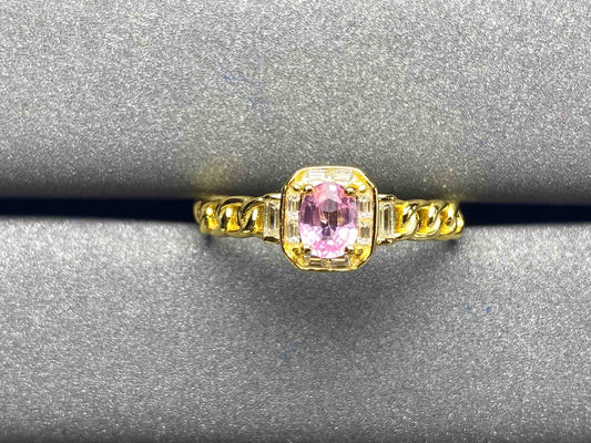 A608 Pink Sapphire Ring