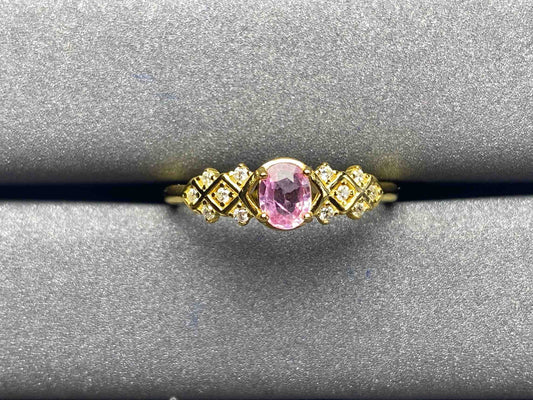 A609 Pink Sapphire Ring