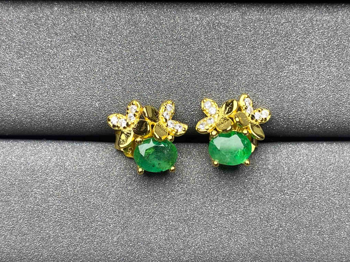 A60 Emerald Earrings