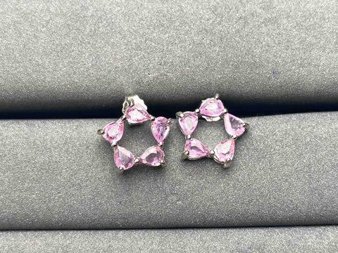 A6278 Pink Sapphire Earrings