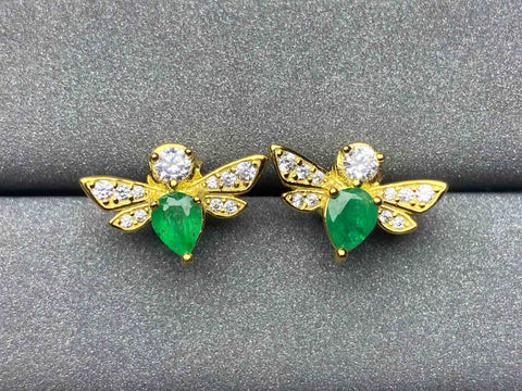 A65 Emerald Earrings