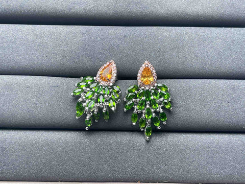 A6800 Yellow Sapphire Earrings