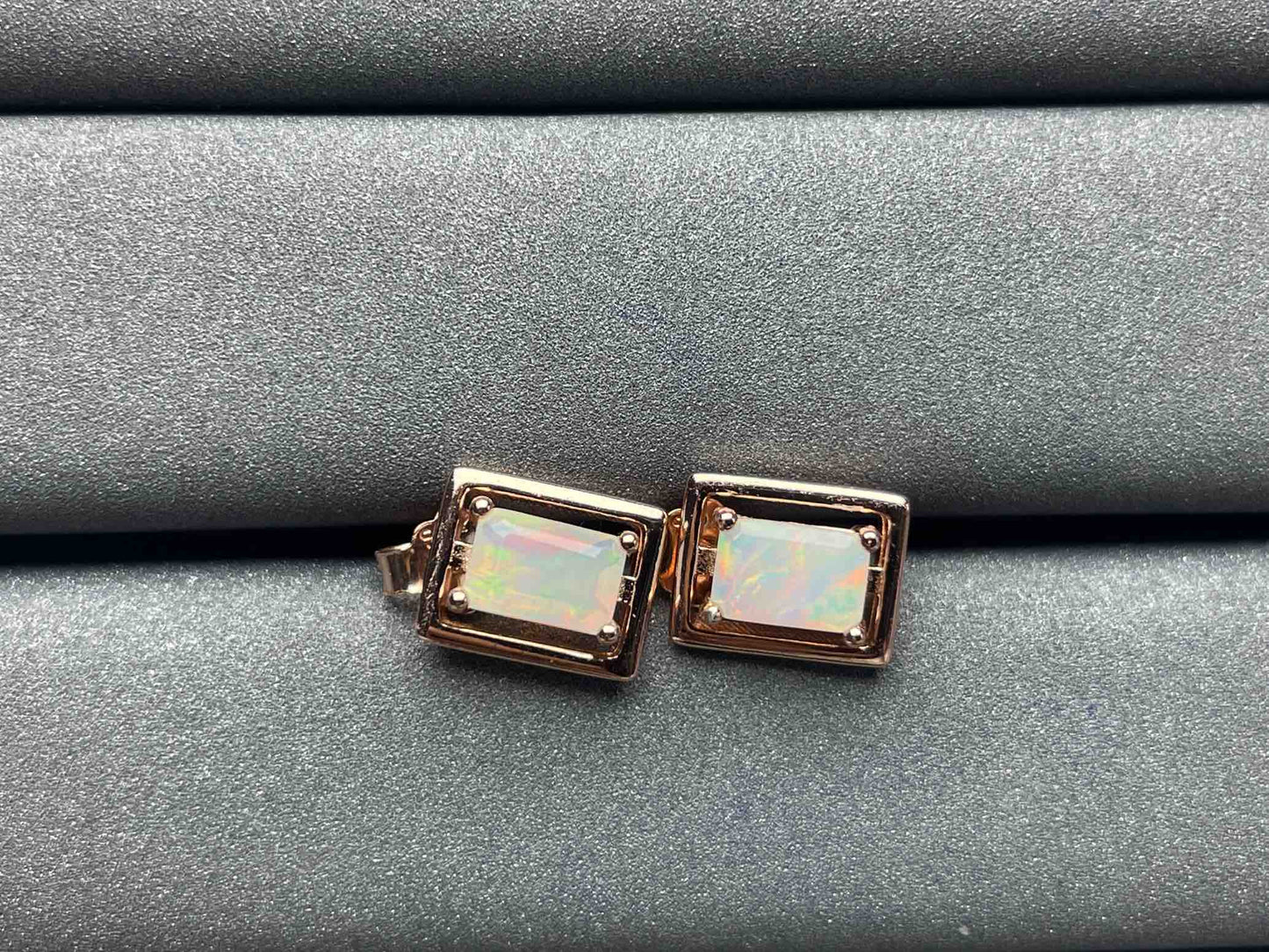 A708 Opal Earrings