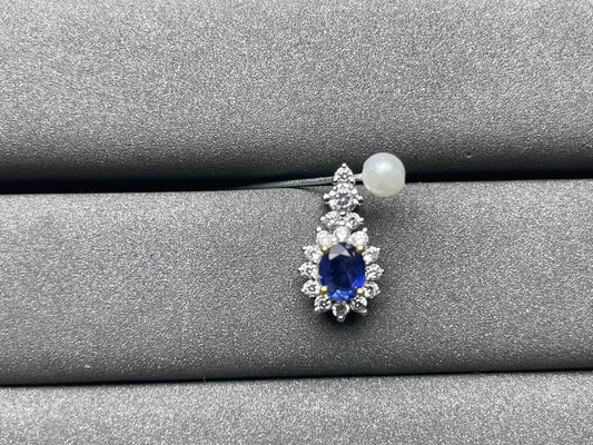 A793 Blue Sapphire Pendant