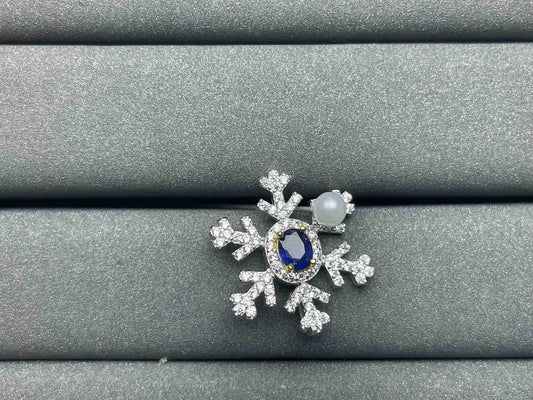 A795 Blue Sapphire Pendant