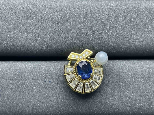 A796 Blue Sapphire Pendant