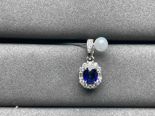 A803 Blue Sapphire Pendant