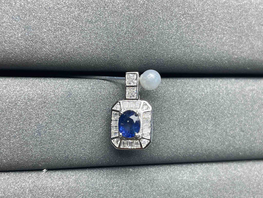 A805 Blue Sapphire Pendant