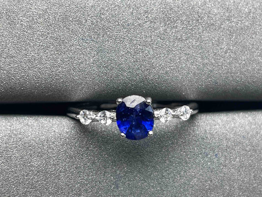 A823 Blue Sapphire Ring