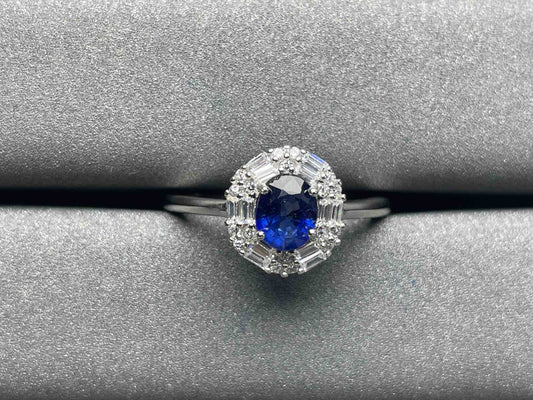 A825 Blue Sapphire Ring