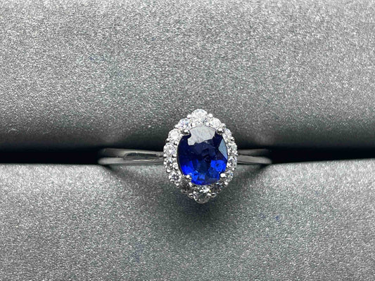 A828 Blue Sapphire Ring