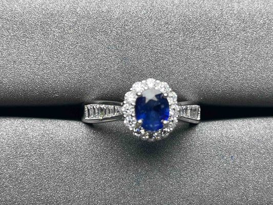 A829 Blue Sapphire Ring