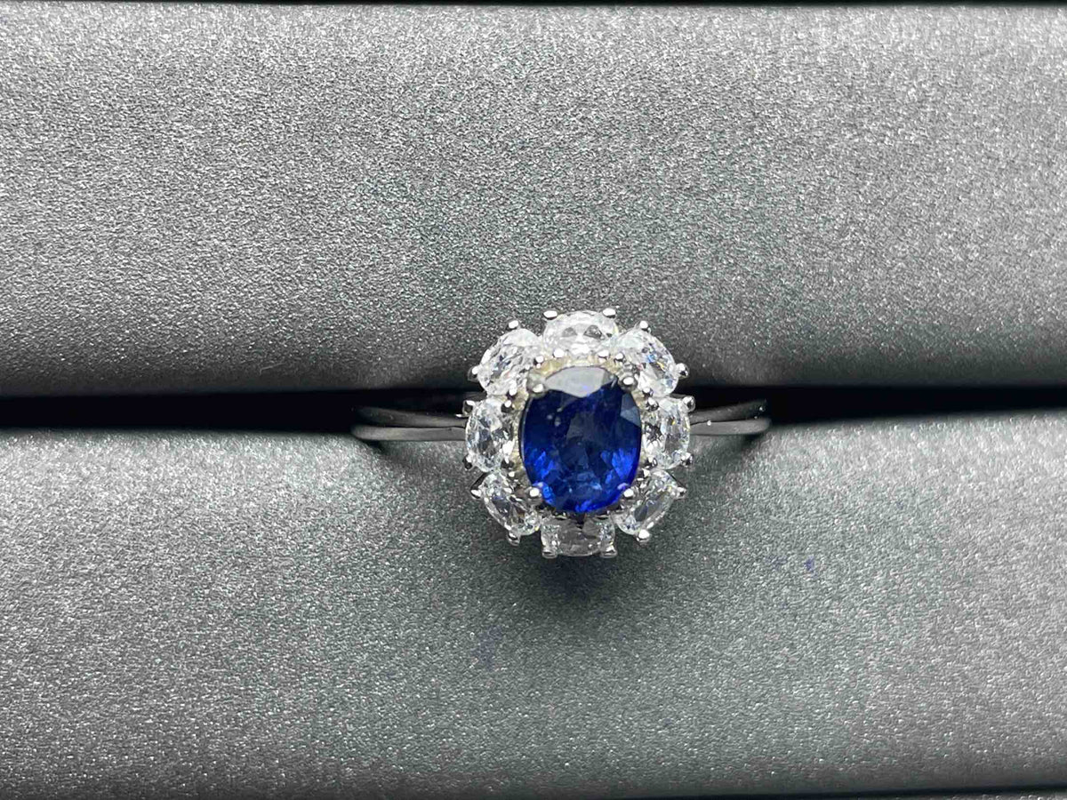 A836 Blue Sapphire Ring