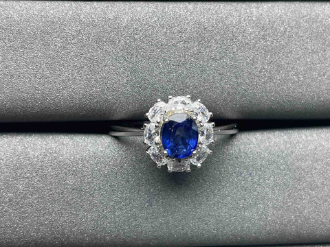 A836 Blue Sapphire Ring