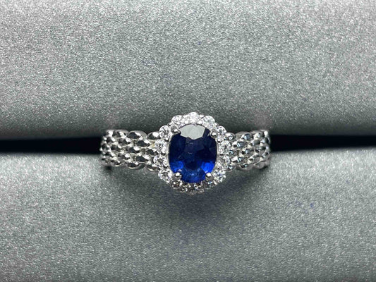 A838 Blue Sapphire Ring