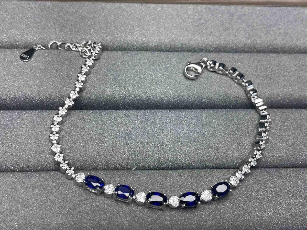 A856 Blue Sapphire Bracelet