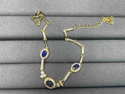 A857 Blue Sapphire Bracelet