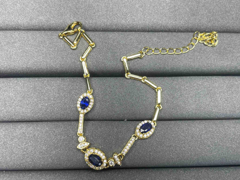 A857 Blue Sapphire Bracelet