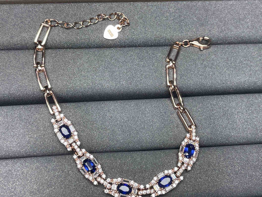 A858 Blue Sapphire Bracelet