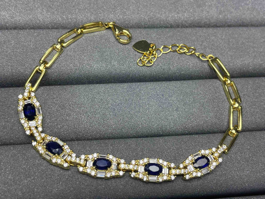 A859 Blue Sapphire Bracelet