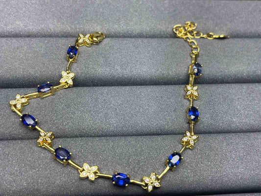 A864 Blue Sapphire Bracelet