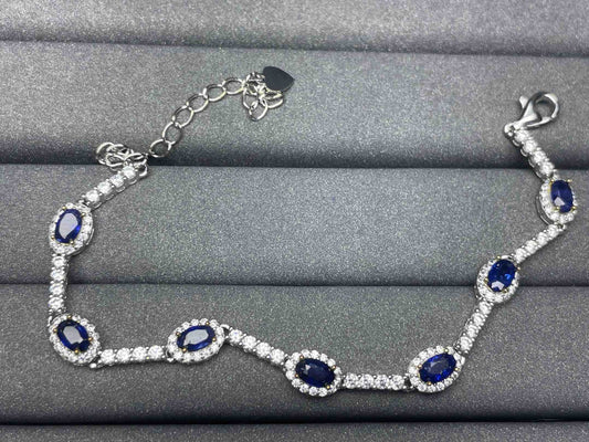 A867 Blue Sapphire Bracelet