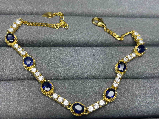 A882 Blue Sapphire Bracelet