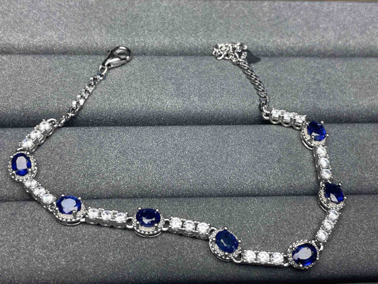A883 Blue Sapphire Bracelet