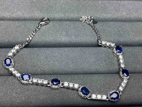 A883 Blue Sapphire Bracelet