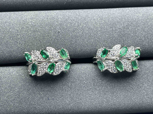 A919 Emerald Earrings