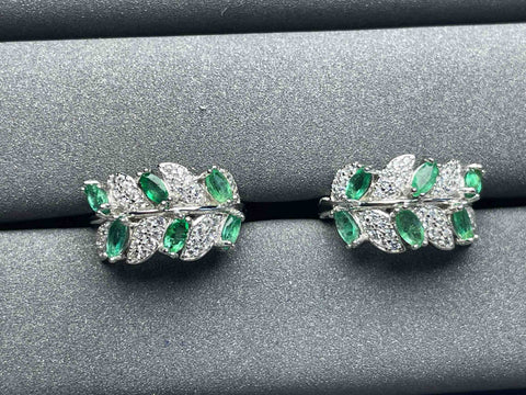 A919 Emerald Earrings