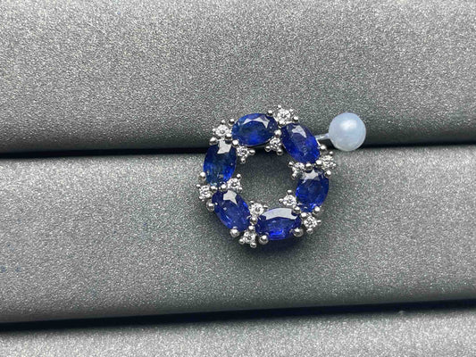 A965 Blue Sapphire Pendant