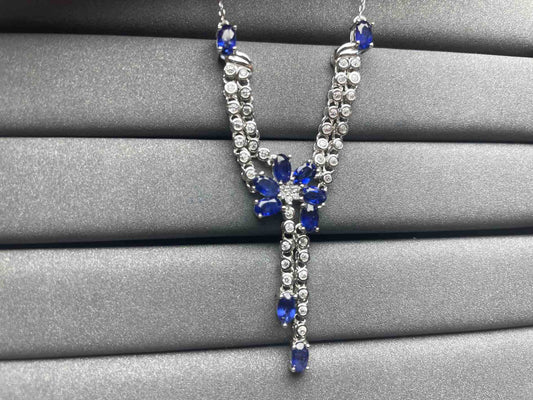 A969 Blue Sapphire Necklace