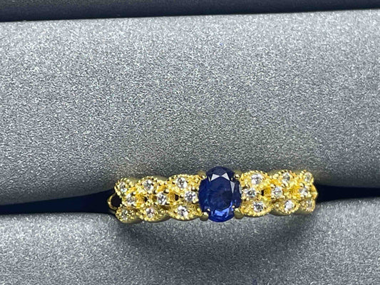 A989 Blue Sapphire Ring