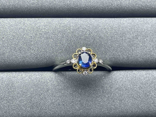 A991 Blue Sapphire Ring