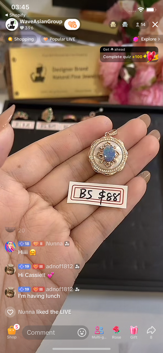 B5 Opal pendant