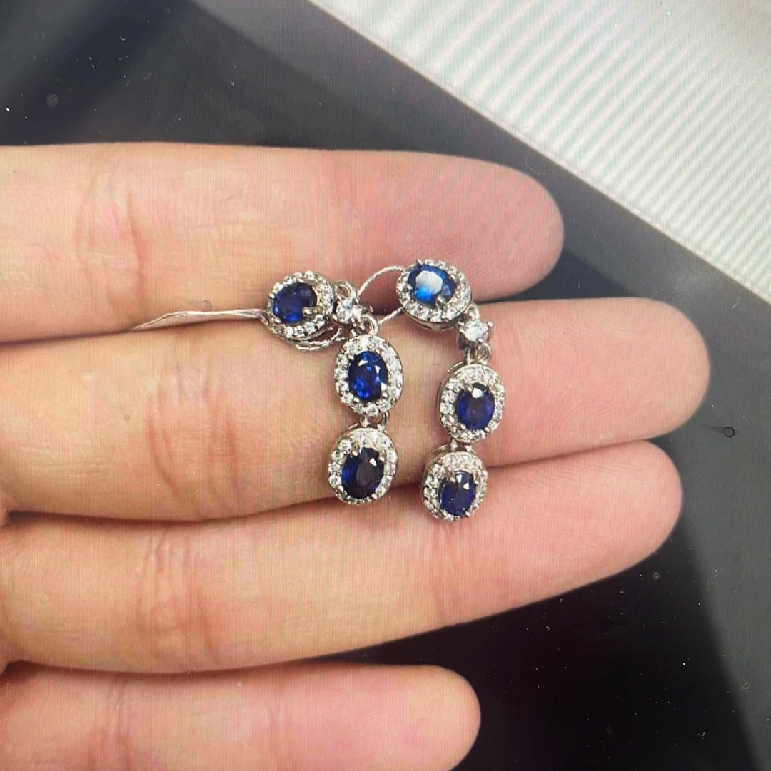 2209 Sapphire Earrings