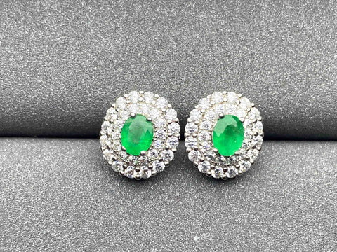 4356 Emerald Earrings