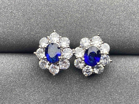 4422 Sapphire Earrings